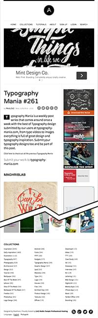 Beispiel für ein zweispaltiges Layout für ein Blog